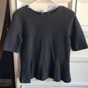 Very soft charcoal flare tee
